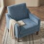 Navy Armchair Living Room Comfortable Lounge Chair, thumbnail 4 of 5