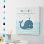 Children's Personalised Whale Canvas Picture, thumbnail 2 of 3
