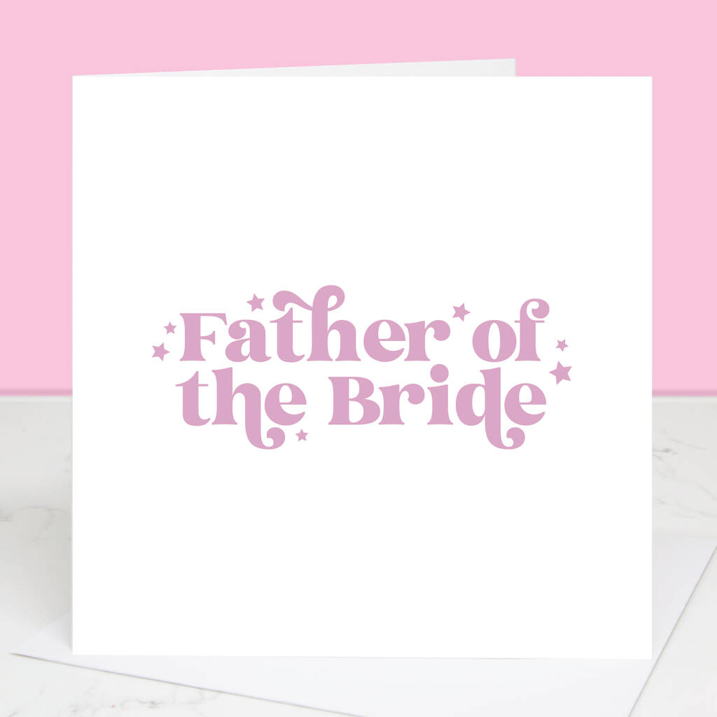 Wedding Card For Father Of The Bride, 1 of 6