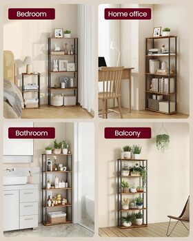 Multi Tier Storage Shelf Standing Shelving Unit Rack, 3 of 6