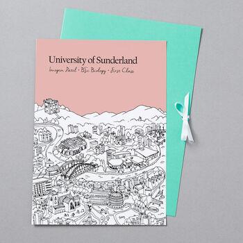 Personalised Sunderland Graduation Gift Print, 9 of 9