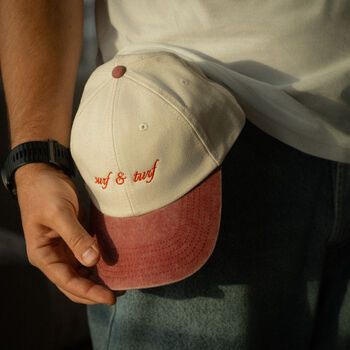 Personalised Baseball Cap With Custom Embroidery On Heavy Canvas, 2 of 9