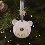 Hand Painted Personalised Christmas Decoration | Polar Bear, thumbnail 3 of 10