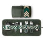 Leather Tech Roll Organiser With Optnl Access., Green, thumbnail 4 of 9