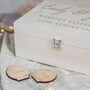 Engraved Wedding Birds And Vines Memory Box, thumbnail 2 of 4