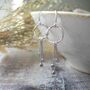 Silver Droplets Earrings, thumbnail 2 of 5