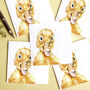 Inky Duckling Blank Greeting Card For Easter, thumbnail 2 of 2