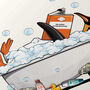 Penguin In The Bath, Funny Toilet Art, thumbnail 4 of 8