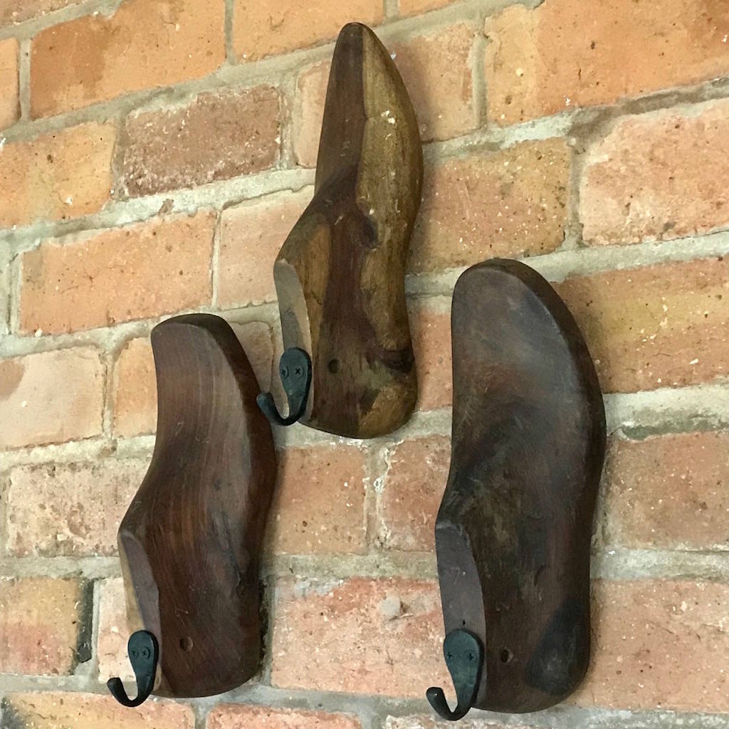 Vintage Wooden Shoe Mould Wall Hook By Cowshed Interiors
