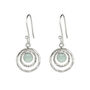 Infinity Universe Chalcedony Sterling Silver Earrings, thumbnail 4 of 10