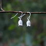 Silver Bluebell Single Drop Earrings, Silver Plated, thumbnail 1 of 3