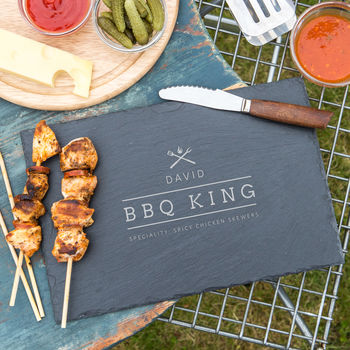 Mens 'Bbq King' Personalised Serving Board, 6 of 7