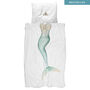 Mermaid Duvet Cover And Pillowcase Set, thumbnail 3 of 4