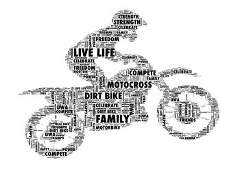 Motocross Motorbike And Rider Personalised Print, 2 of 2