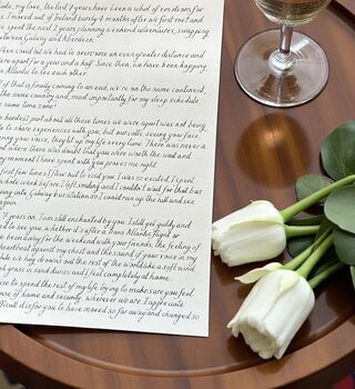 Handwritten Vintage Scroll With Twine And Red Wax Seal, 7 of 8