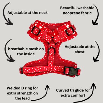Red Heart Dog Harness, 2 of 4