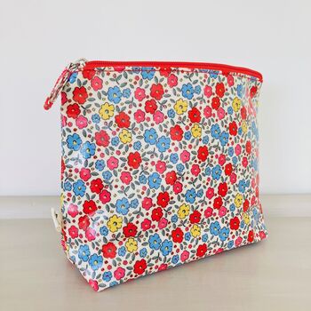 Floral Oilcloth Make Up / Toiletries / Wash Bag, 3 of 7