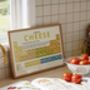 Elements Of Cheese Periodic Table Art Print, thumbnail 6 of 6