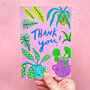 Thank You House Plant Greetings Card, thumbnail 3 of 3