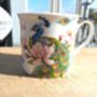 Set Of Six China Palace Mugs In Peacock Design, thumbnail 6 of 10