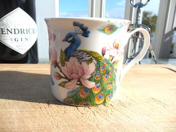 Set Of Six China Palace Mugs In Peacock Design, 6 of 10
