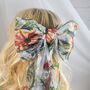 Autumn Embroidered Bridal Hair Bow, thumbnail 4 of 5