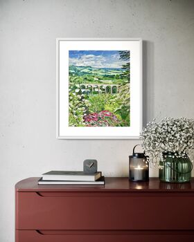 Cotehele House Blossom View, Cornwall Art Gallery Print, 3 of 4