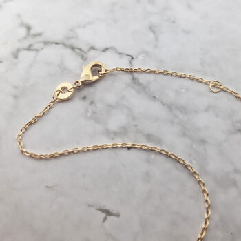 18k Gold Vermeil Plated Crossover Infinity Necklace, 3 of 4