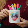 Personalised Rainbow Heart Quote Storage Pot, thumbnail 2 of 3