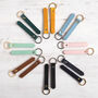 New Home Personalised Leather Keyring, thumbnail 6 of 9