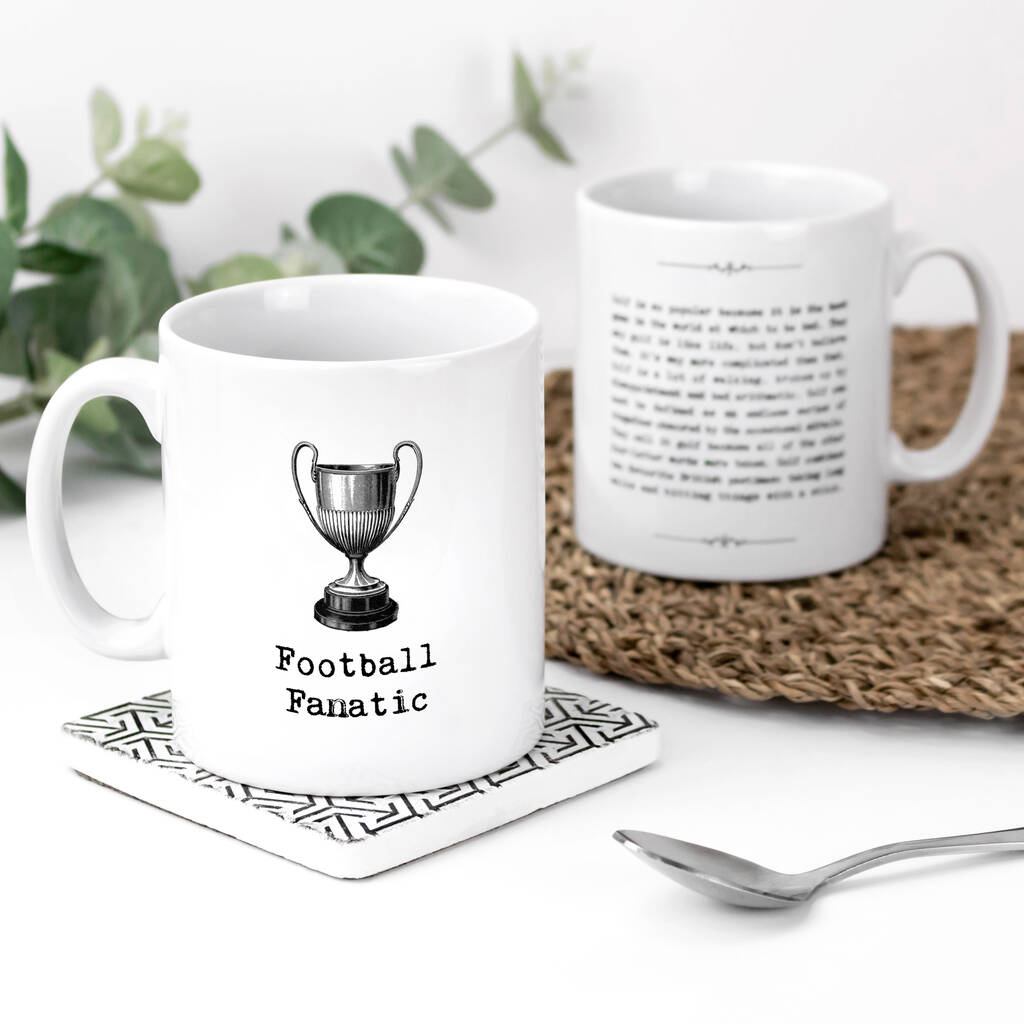 Football Gift, Football Fanatic Mug, 1 of 7
