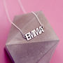 Personalised Name Necklace In Sterling Silver, thumbnail 8 of 8