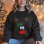 Christmas Reindeer Face Jumper, thumbnail 1 of 11