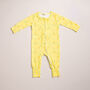 Lemonade Zipped Sleepsuit, thumbnail 2 of 5