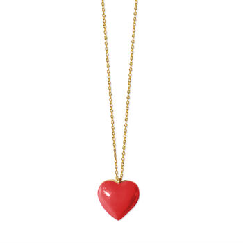 Red Heart Pendant Necklace, 2 of 3