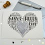 Personalised Wedding Love Sparkle Card, thumbnail 6 of 12