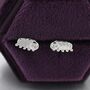 Sterling Silver Water Bear Stud Earrings, thumbnail 4 of 12