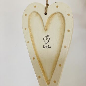 Love Heart Decoration ~ Wooden, 5 of 6