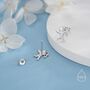 Sterling Silver Tiny Cupid Angel Stud Earrings, thumbnail 6 of 12