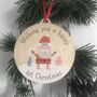 Personalised 1st Christmas Bauble Decoration, thumbnail 1 of 5