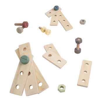 Toy Wooden Tool Bench With Tools, 3 of 4