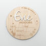 Personalised Baby Name And Stats Announcement Plaque, thumbnail 9 of 12