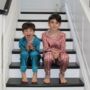 Rainforest Stripe Teddy Silk Children's Pyjama Set, thumbnail 2 of 12