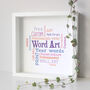 Personalised Word Art Cloud Print, thumbnail 1 of 12