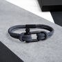 Personalised Men's Nautical Shackle And Rope Bracelet, thumbnail 7 of 12