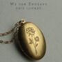 Gold Oval Personalised Locket Necklace, thumbnail 5 of 11