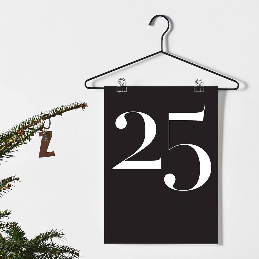 Number 25 Christmas Day Print By One Must Dash Notonthehighstreet