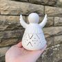 White Ceramic Light Up Angel, thumbnail 4 of 5