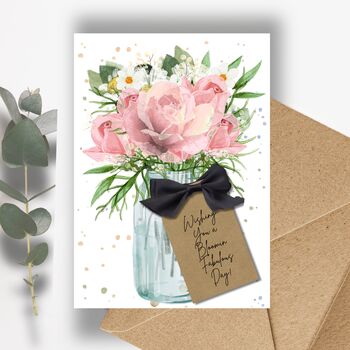 Scented Blush Rose Mothers Day Card, 3 of 8
