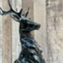 Large 41cm Stag Figurine Black And Brown Deer Ornament, thumbnail 7 of 11